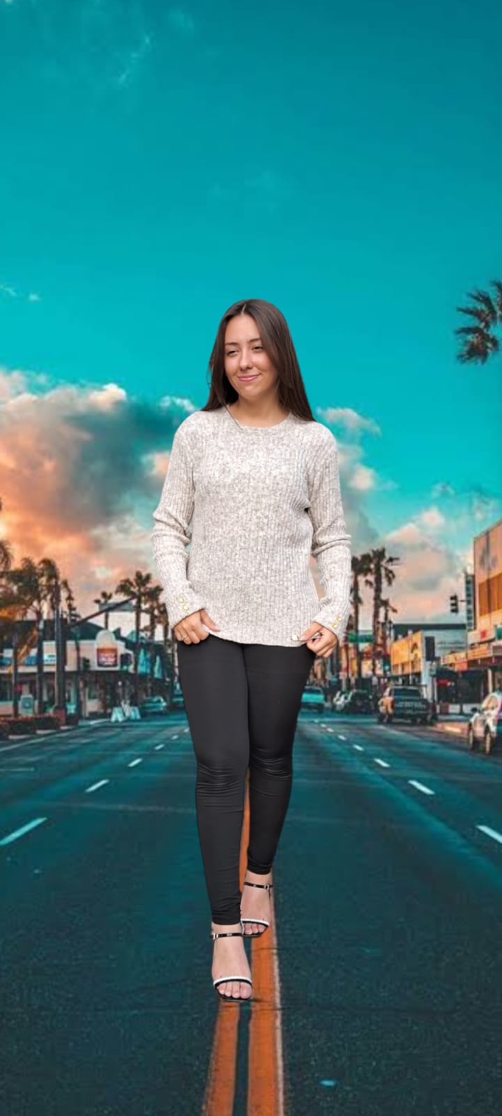 BLUSA CANELADA MULLET COM FENDA LATERAL - Imagem 2